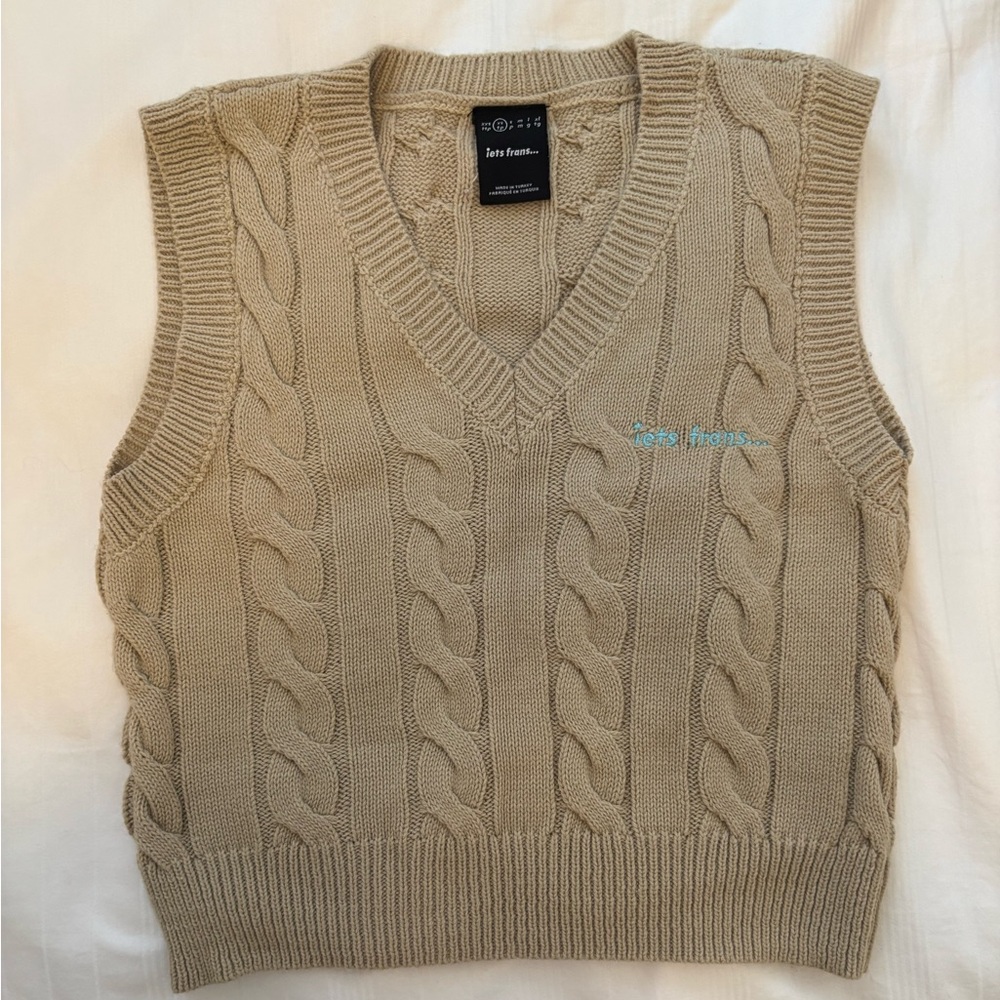 Iets Frans Cable Knit Sweater Vest